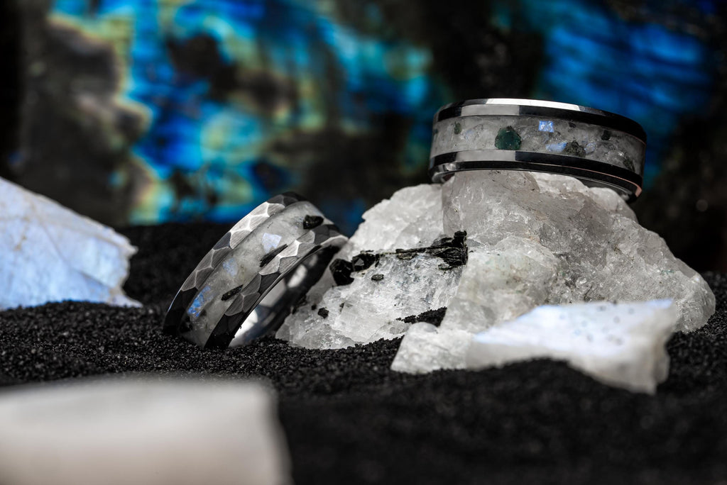 Blue Moon | Moonstone Band with White Glow