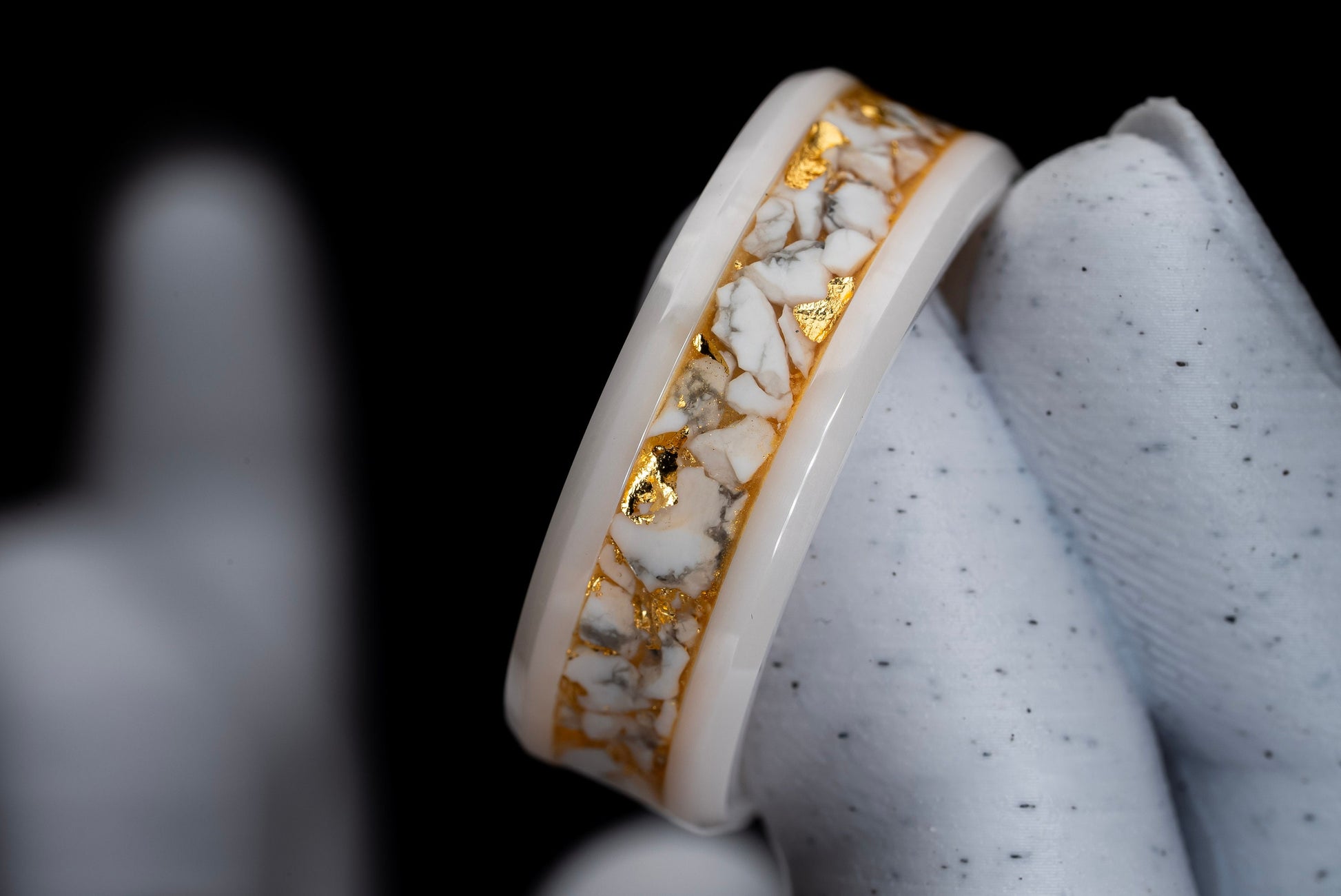 Serenity | Howlite, 24K Gold Leaf