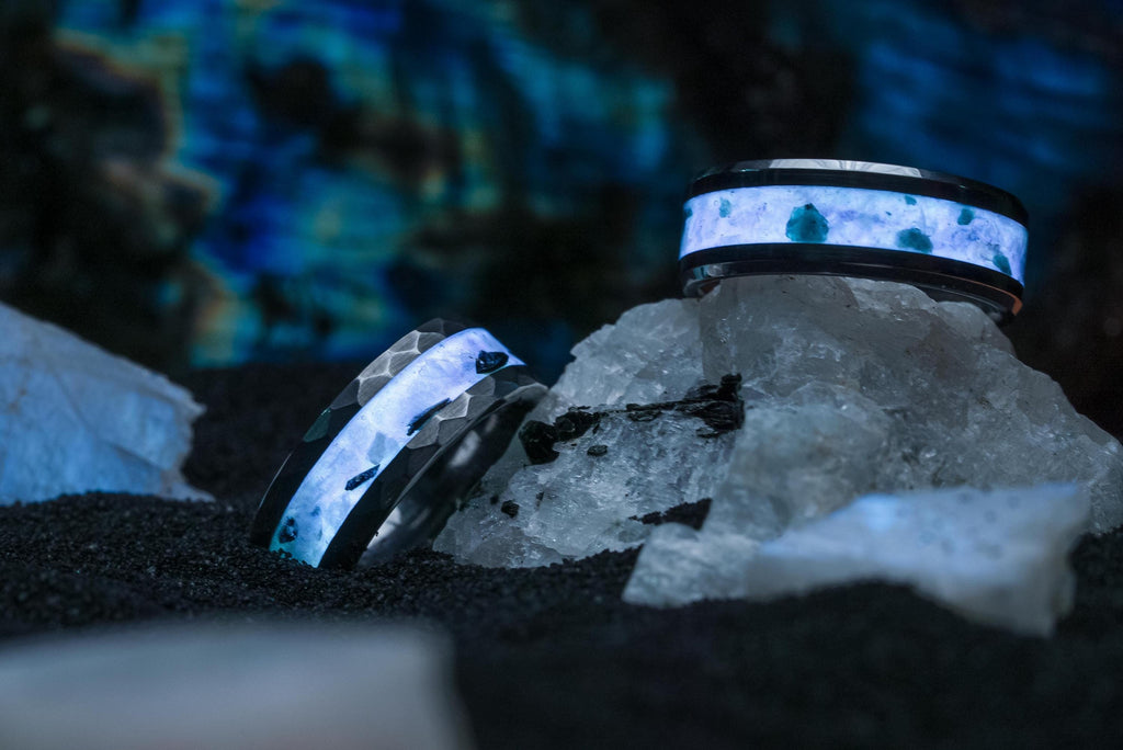 Blue Moon | Moonstone Band with White Glow